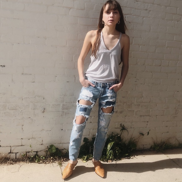 ONE by One Teaspoon Distress Jeans - Picture 1 of 4